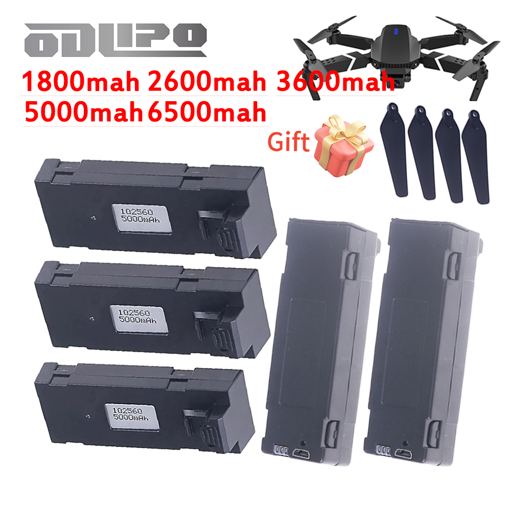 Eachine Drone E58 - อัพเกรดใหม่ E88 แบตเตอรี่ 6500mah 5000mah 3600mah
