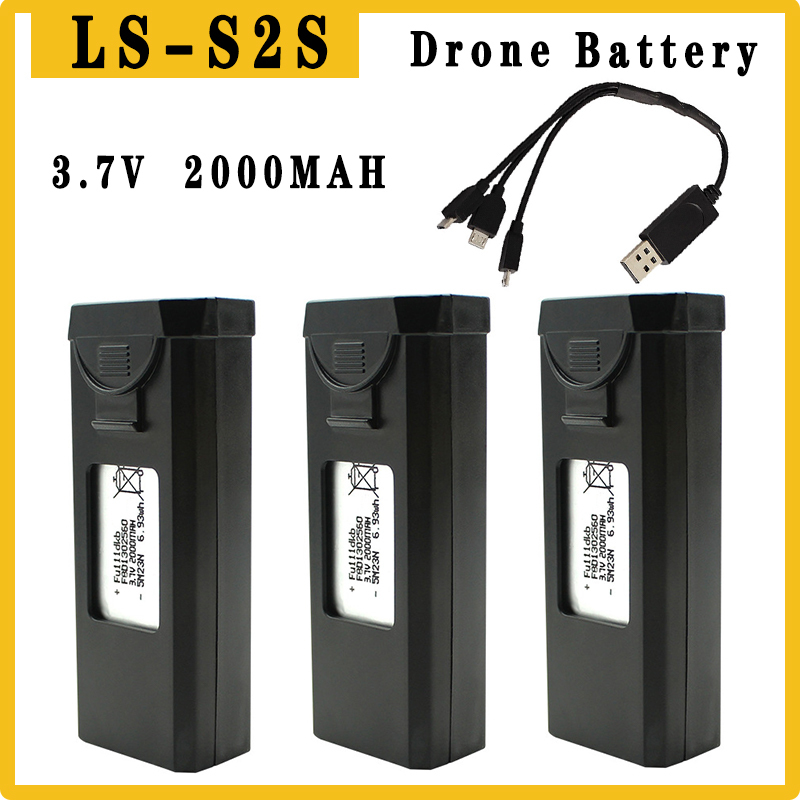 Eachine Drone E58 - Original S2S Drones แบตเตอรี่ 3.7V 2000mAh
