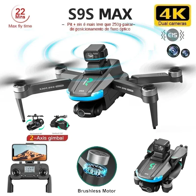 ใหม่S9S MAX MINI Drone 4K 2 แก - Drone Gps Module บทวิจารณ์และราคา