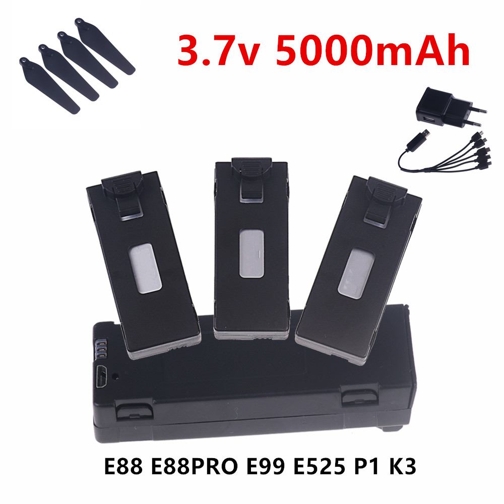 แบตเตอรี่ 3.7V สำหรับ E88 E88P - Eachine Drone E58 บทวิจารณ์และราคา