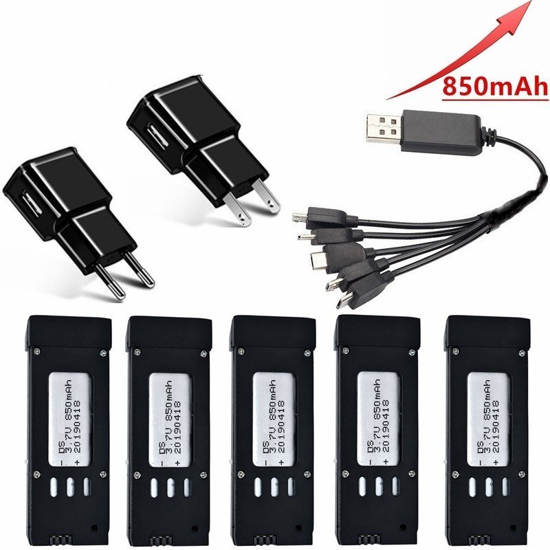 (5-In-1) 3.7V 850MAh Lipo แบตเ - Eachine Drone E58 บทวิจารณ์และราคา